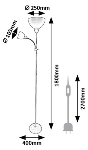 Rabalux ACTION PRO stojací lampa 74102
