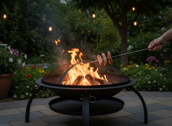 Zahradní ohniště MAXE černé BBQ5344