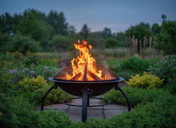 Zahradní ohniště MAXE černé BBQ5344