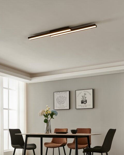 Eglo 31715 - LED RGBW Stmívatelné stropní svítidlo SALITERAS-Z 20,4W/230V černá