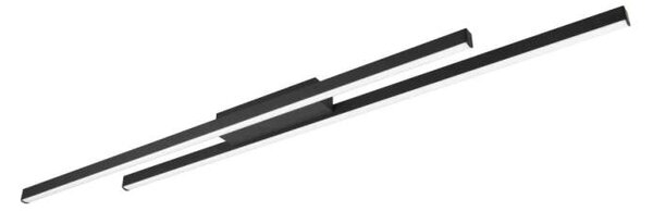 Trio Leuchten R67882132 ODIO - Stropní černý lineární lustr, 22W, 110cm (Moderní stropní lustr s teplou barvou světla v černé barvě)