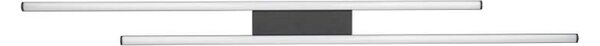 Trio Leuchten R67882132 ODIO - Stropní černý lineární lustr, 22W, 110cm (Moderní stropní lustr s teplou barvou světla v černé barvě)