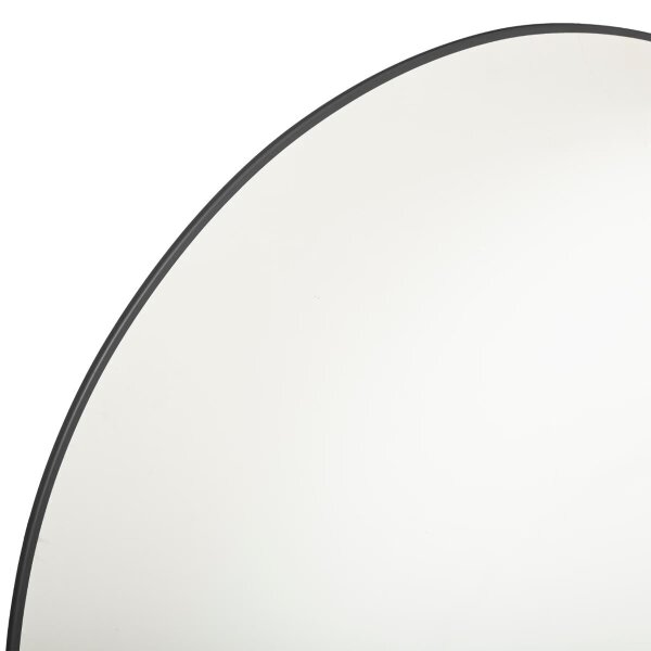 Atmosphera - Nástěnné zrcadlo ALICE pr. 76 cm černá