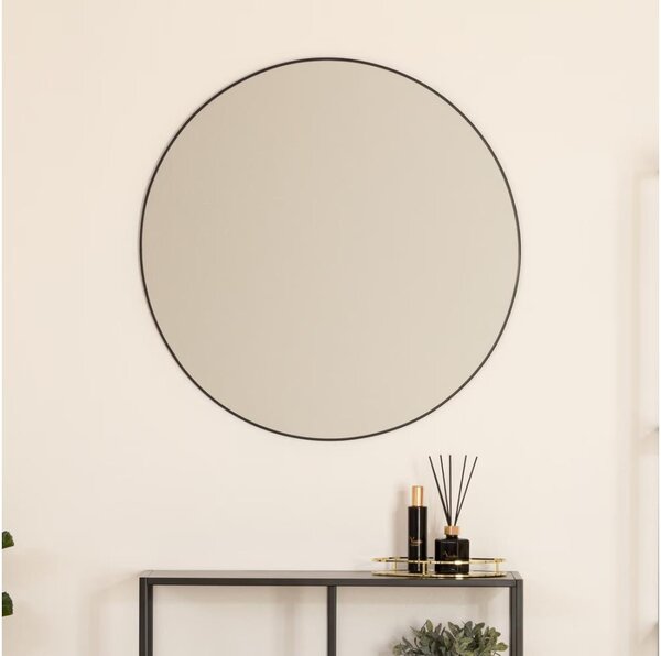 Atmosphera - Nástěnné zrcadlo ALICE pr. 76 cm černá