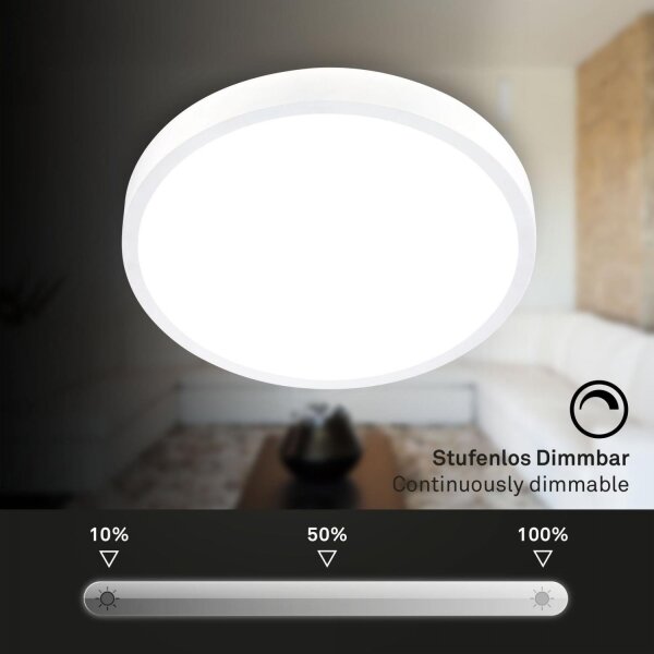 Briloner 3709-016 - LED RGBW Stm. stropní svítidlo LED/22W/230V bílá + DO