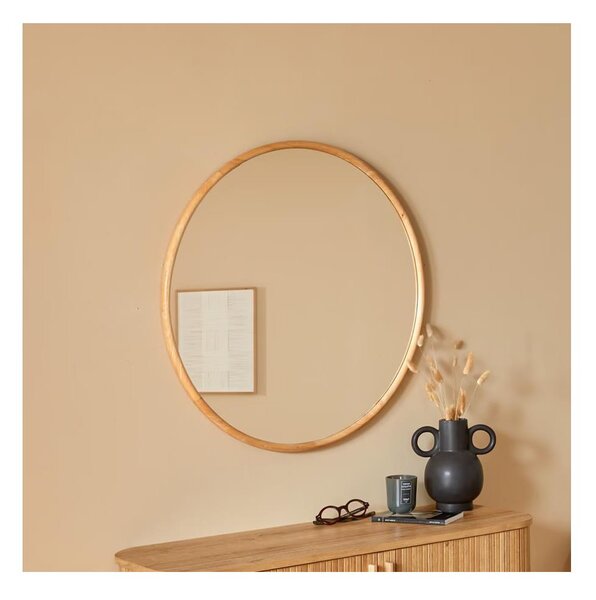 Atmosphera - Nástěnné zrcadlo KIM pr. 75 cm kaučukovník
