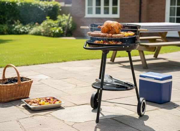 Zahradní gril TRAIL černý BBQ5351