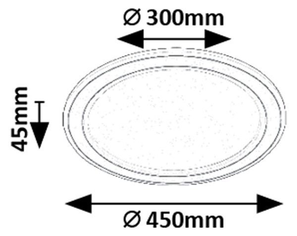 Rabalux GOLWEN LED stropní svítidlo 71406