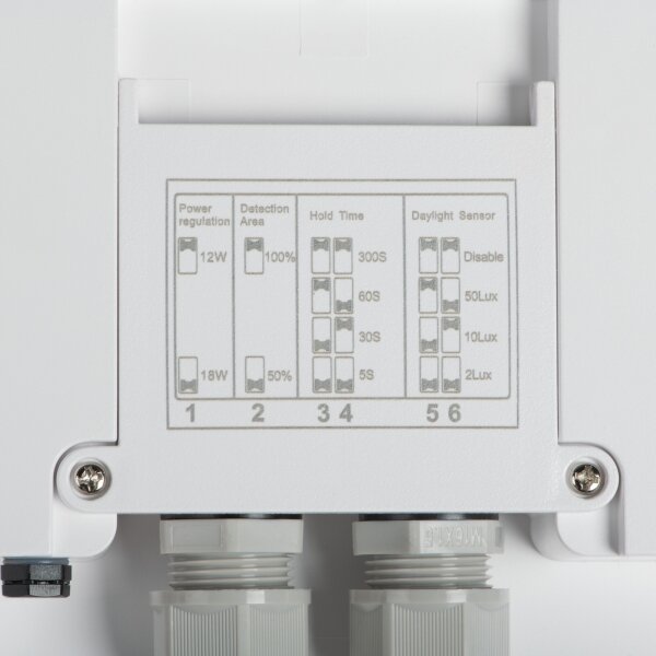 Kanlux 38777 - LED Venk. sv. se senz. BENO 12/18W/230V 3000/3500/4000K IP65 bílá