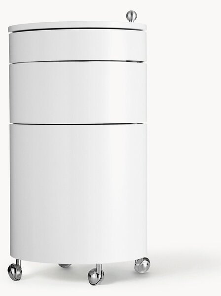 Kulatá skříňka na kolečkách Barboy, design Verner Panton