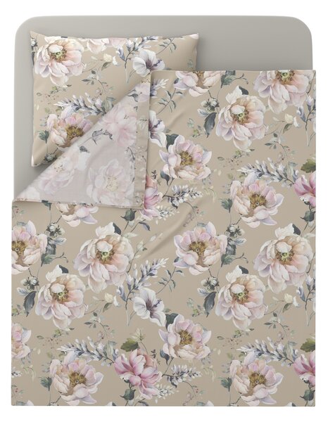 Livarno® Souprava saténového ložního povlečení, 160 x 280 cm, 70 x 90 cm (béžová) (100405020003)