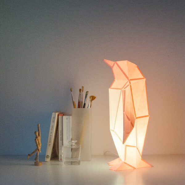 Papírová origami lampa tučňák Owl paperlamps Barva: Bílá