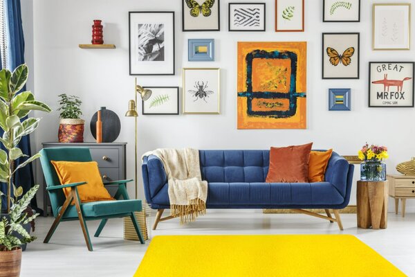 B-line Kusový koberec Spring Yellow - 140x200 cm