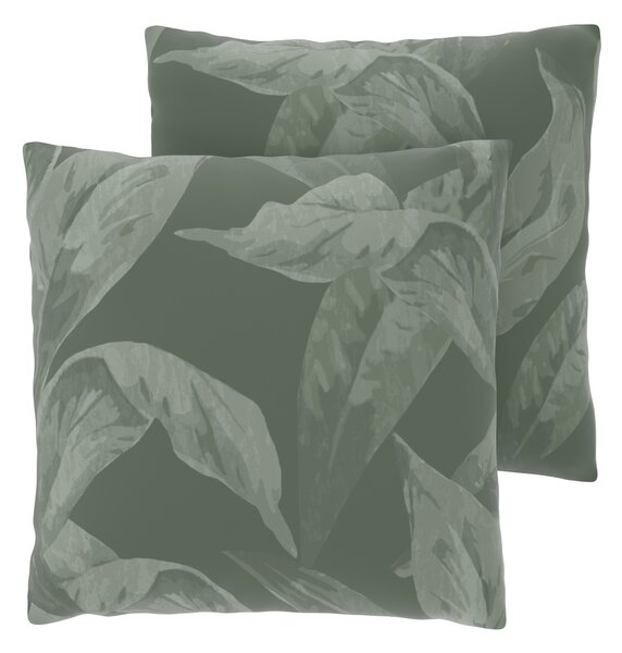 Livarno® Saténový potah na polštář, 60 x 50 cm, 2 kusy (zelená) (100404687001)