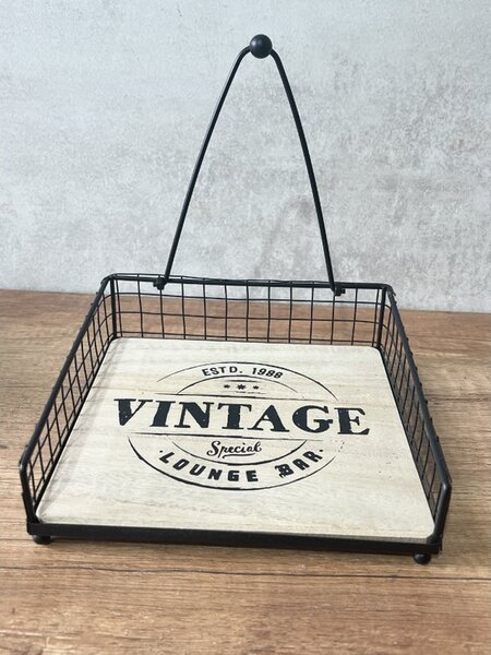 Podnos na servírování, držák ubrousků a krabička na čaj Design: podnos