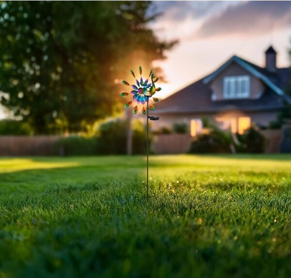 Globo 36017 - LED Solární dekorace LED/0,06W/3V IP44 páv