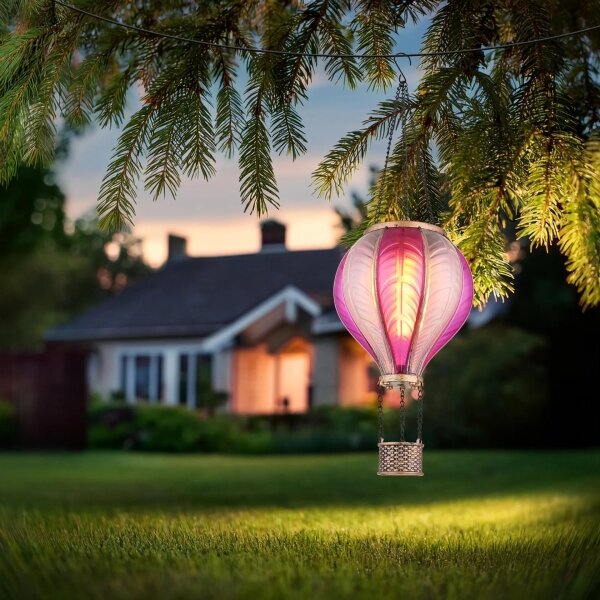 Globo 36136P - LED Závěsná solární dekorace 20xLED/0,5W/3V IP44 létající balón