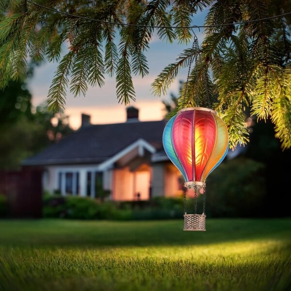 Globo 36136B - LED Závěsná solární dekorace 20xLED/0,5W/3V IP44 létající balón