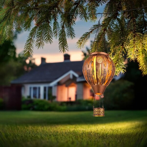 Globo 36140 - LED Závěsná solární dekorace 12xLED/0,02W/3V IP44 létající balón