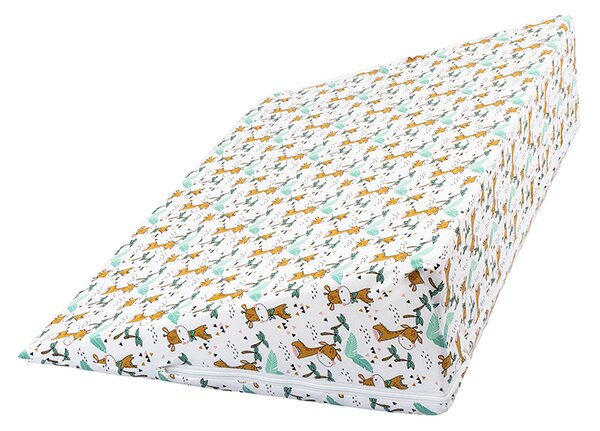 BELLATEX POVLAK na klínový podhlavník Hnědá,Zelená,Bílá 80x50x20 cm