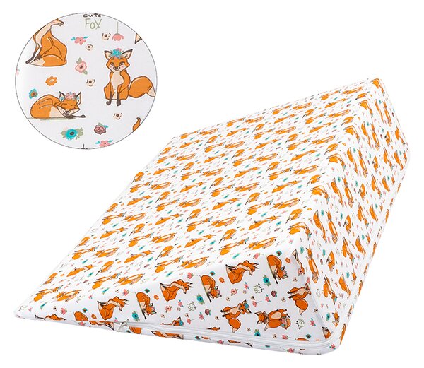 BELLATEX Klínový podhlavník Oranžová,Bílá 80x50x20 cm