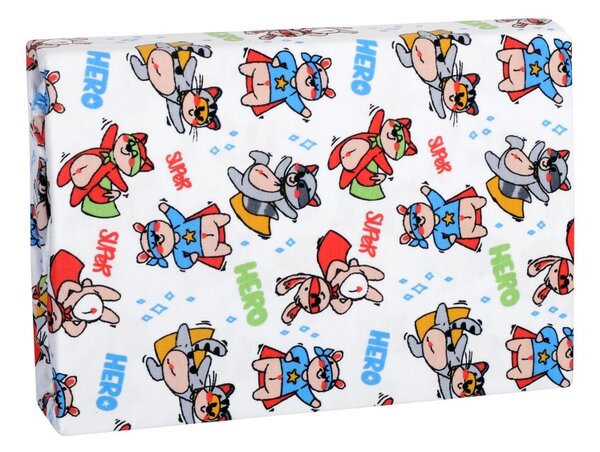 BELLATEX Prostěradlo Jersey LUX Bílá, Červená, Modrá 60x120 cm