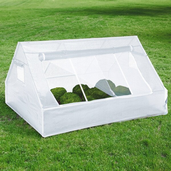 Zahradní fóliovník CLEAR bílý 180x140x94 cm TUN0773