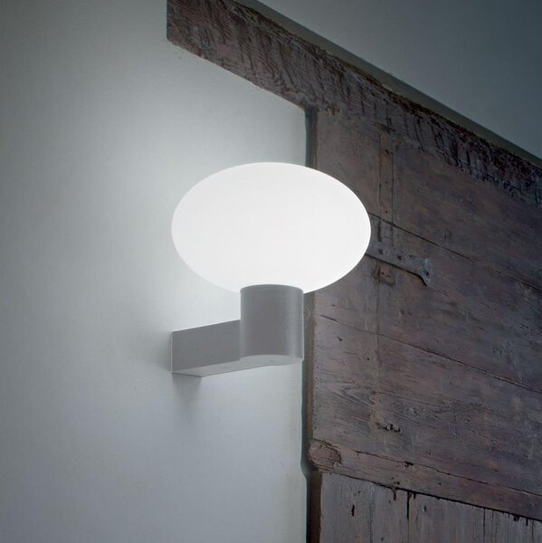 Ideal Lux - Venkovní nástěnná lampa CLIO 1xE27/42W/230V IP44 šedá