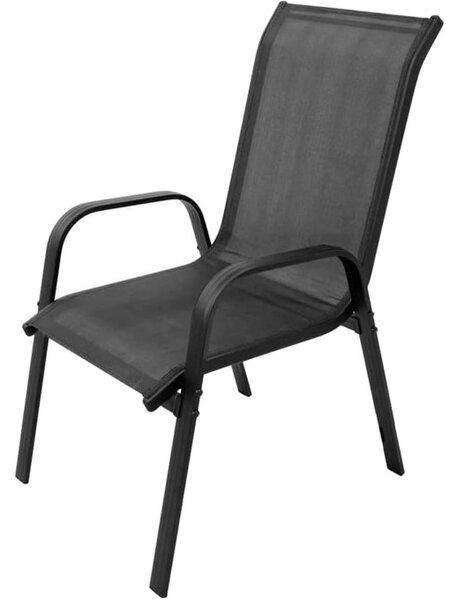 Set čtyř zahradních židlí SOFIA tmavě šedé (4 ks)