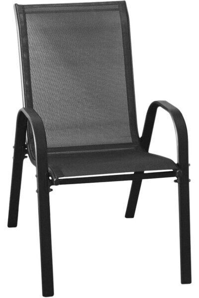 Set čtyř zahradních židlí SOFIA tmavě šedé (4 ks)