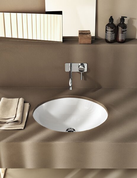 Geberit Variform umyvadlo 42x33 cm oválné pod pult bílá 500.751.01.2