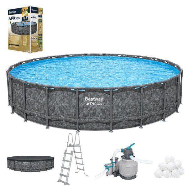 Bazén Bestway Steel Pro Max BES561JZ s příslušenstvím 671x132x671 cm