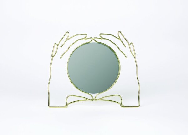 Stolní zrcadlo zlaté Xéria Doiy