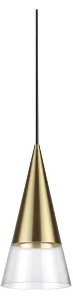 Ideal Lux - LED Lustr na lanku CONO 1xGU10/7W/230V pr. 15 cm mosaz