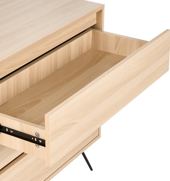 Komoda se 6 zásuvkami CARDIGAN Světle hnědá
