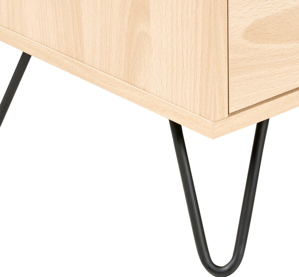 Komoda se 6 zásuvkami CARDIGAN Světle hnědá
