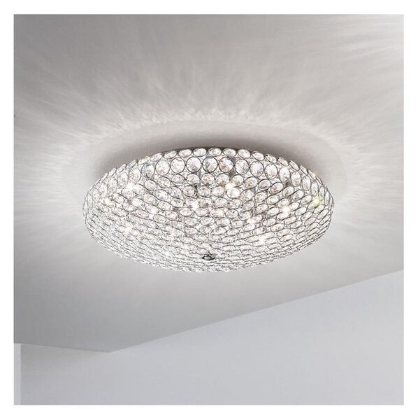 Ideal Lux - LED Křišťálové stropní svítidlo KING 5xG9/3W/230V pr. 38 cm chrom