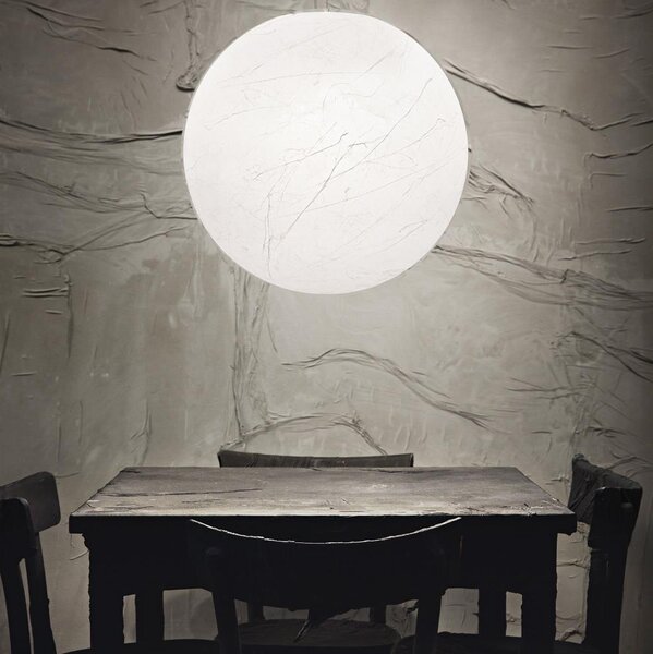 Ideal Lux - Lustr na lanku CARTA 1xE27/25W/230V pr. 50 cm bílá
