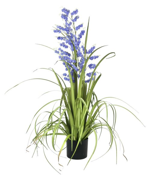 Zvonek s trávou, lila, 105cm (umělá květina)