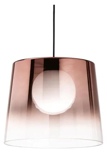 Ideal Lux - LED Lustr na lanku FADE 1xG9/3W/230V pr. 27,3 cm měď/kouřová