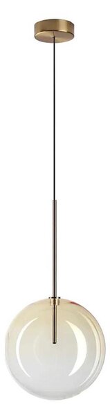 Ideal Lux - LED Lustr na lanku EQUINOXE 1xG4/2W/230V pr. 25 cm mosaz/kouřová