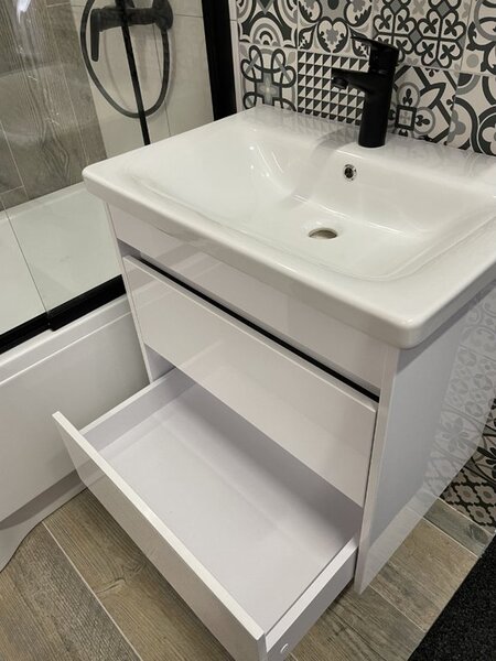 Lavedo Luton Otto II. 55 White koupelnová skříňka s umyvadlem