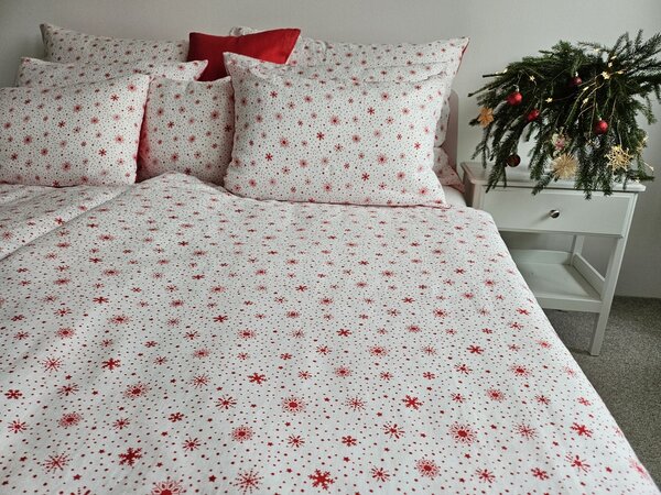 Nelly LEN Super soft - Vánoční vločka povlak na přikrývku Rozměr: 100/135 CM