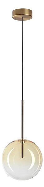 Ideal Lux - LED Lustr na lanku EQUINOXE 1xG4/2W/230V pr. 20 cm mosaz/kouřová