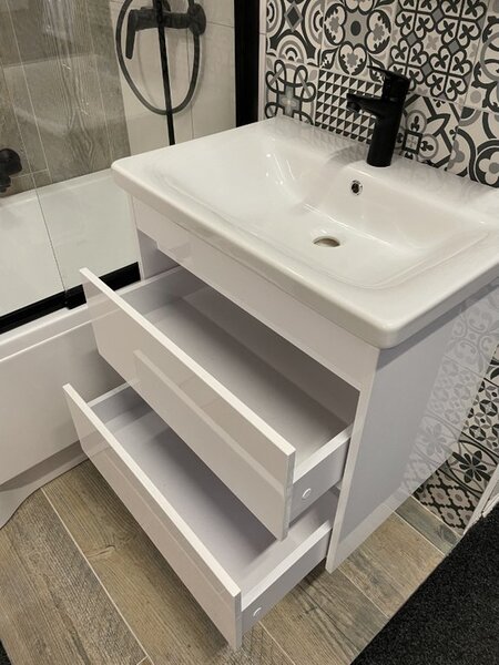 Lavedo Luton Otto II. 55 White koupelnová skříňka s umyvadlem