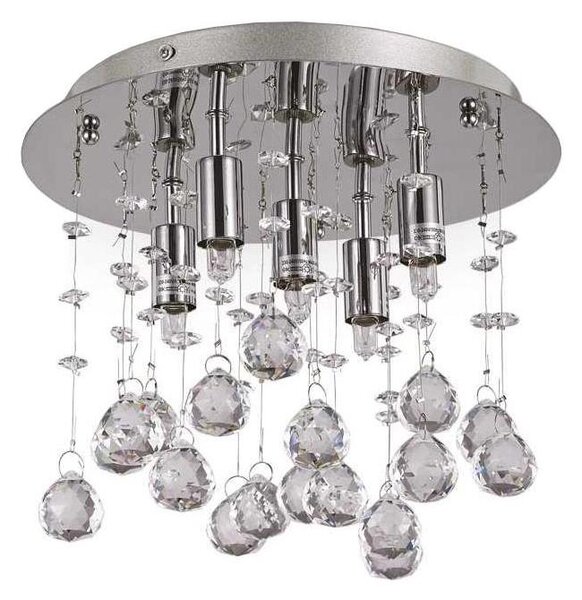 Ideal Lux-LED Kř. stropní svítidlo MOONLIGHT 5xG9/3W/230V pr. 26 cm lesklý chrom