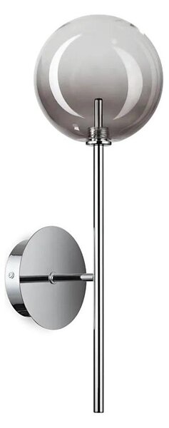 Ideal Lux - LED Nástěnná lampa EQUINOXE 1xG4/2W/230V chrom/kouřová