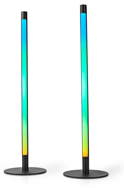 Nedis WIFILD10RGBW-SADA 2xLED RGBIC Stm. stolní lampa LED/36W/230V 2700-6500K+DO