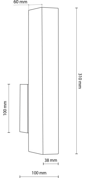 LED Nástěnné svítidlo TEO LED/3W/230V 3000K ořech
