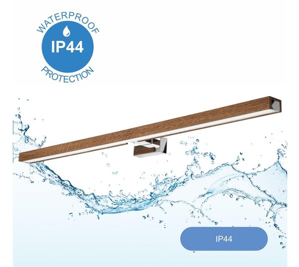 Brilagi-LED Koupelnové osvětlení zrcadla WOODY MIRROR LED/15W/230V IP44 dub/chro